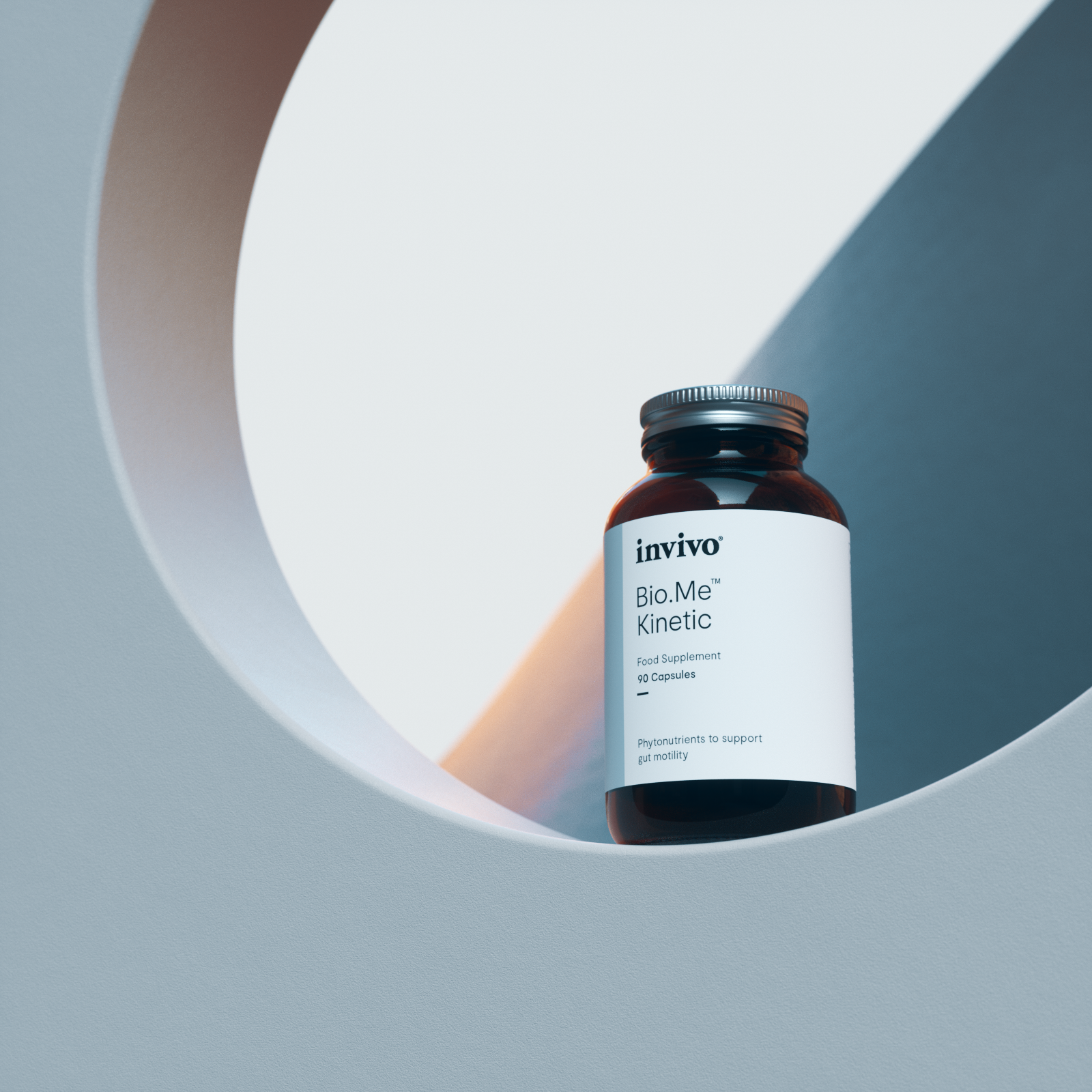 Invivo Bio.Revive Kinetic bottle on a pastel display