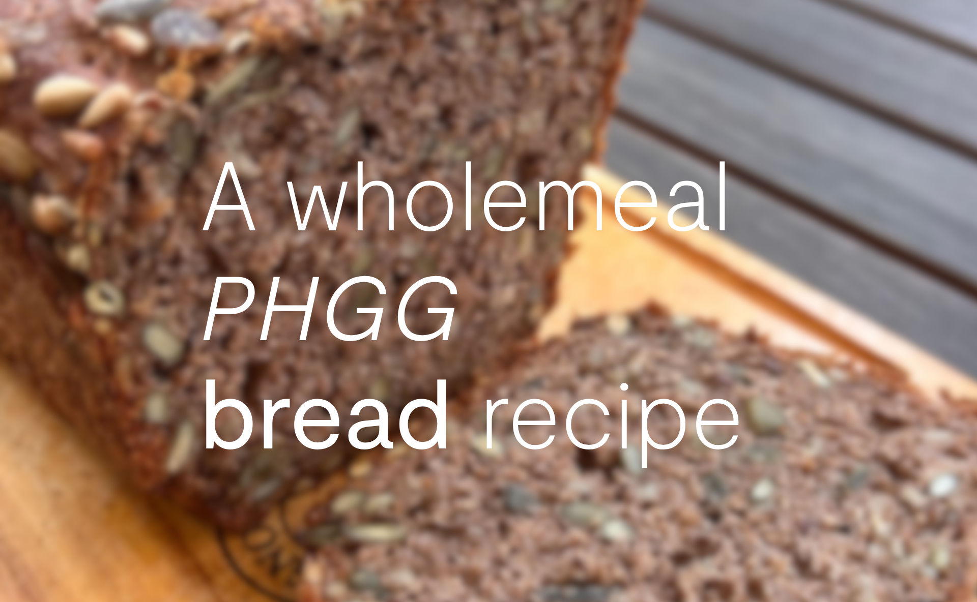 Wholemeal Bio.Me Prebio PHGG bread recipe