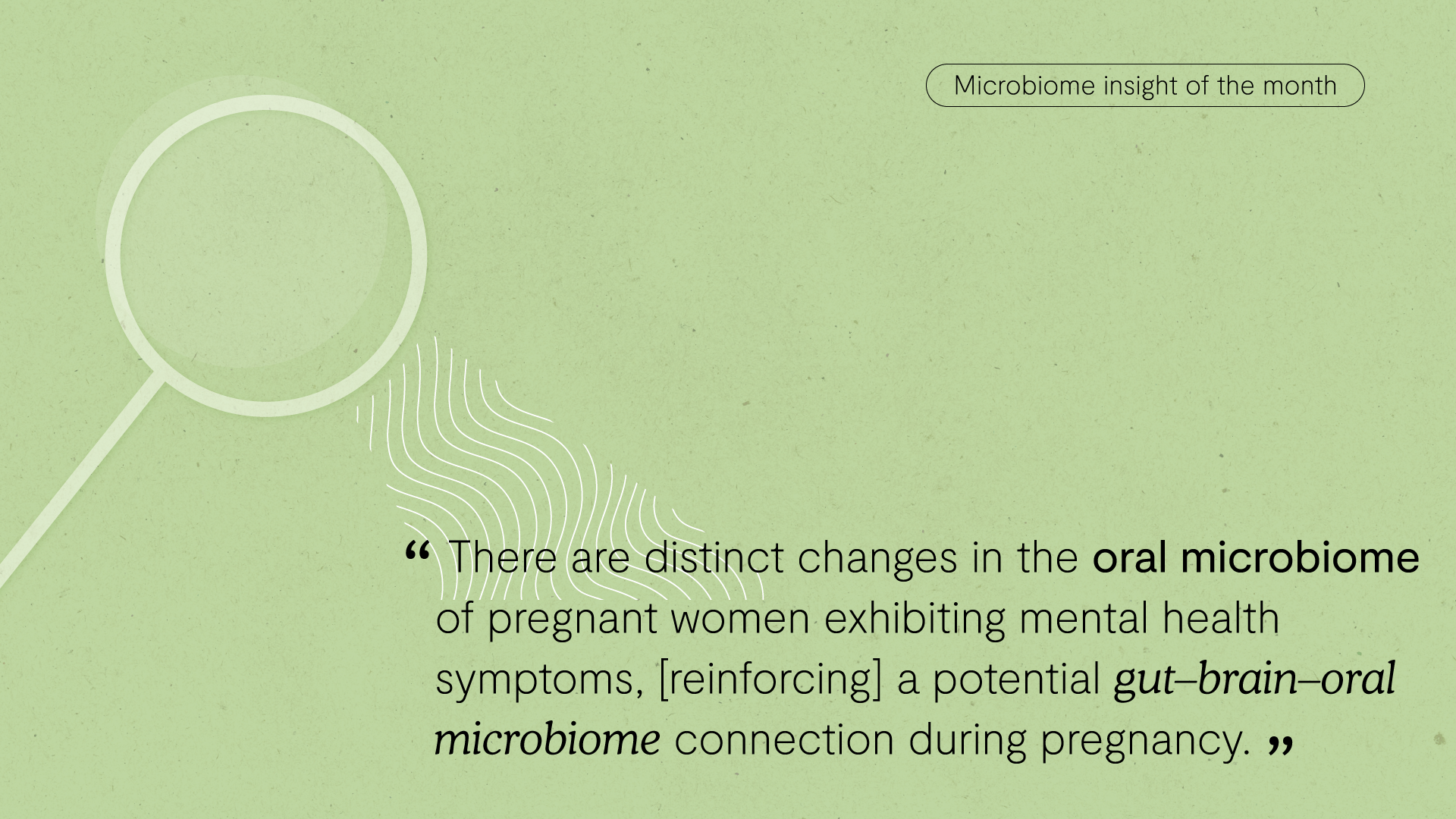 Microbiome insight of the month card, June