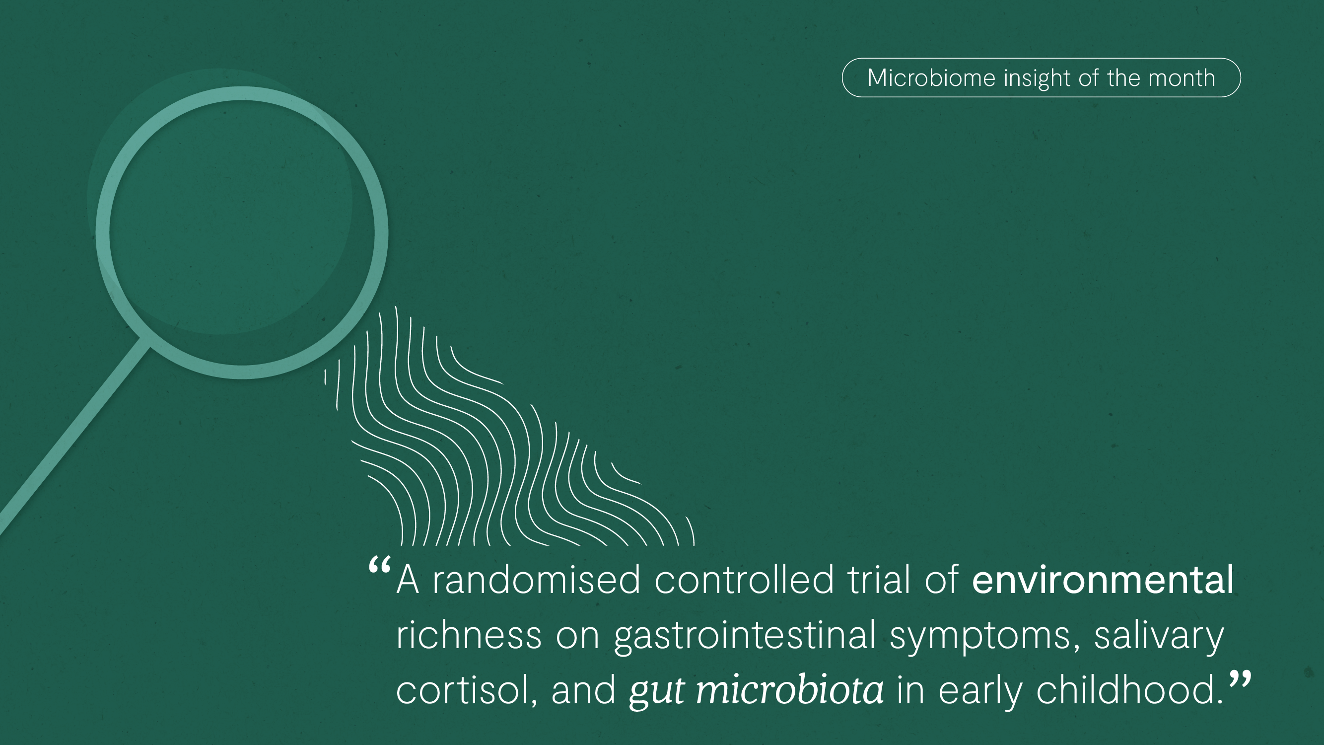 Microbiome insight of the month card, May
