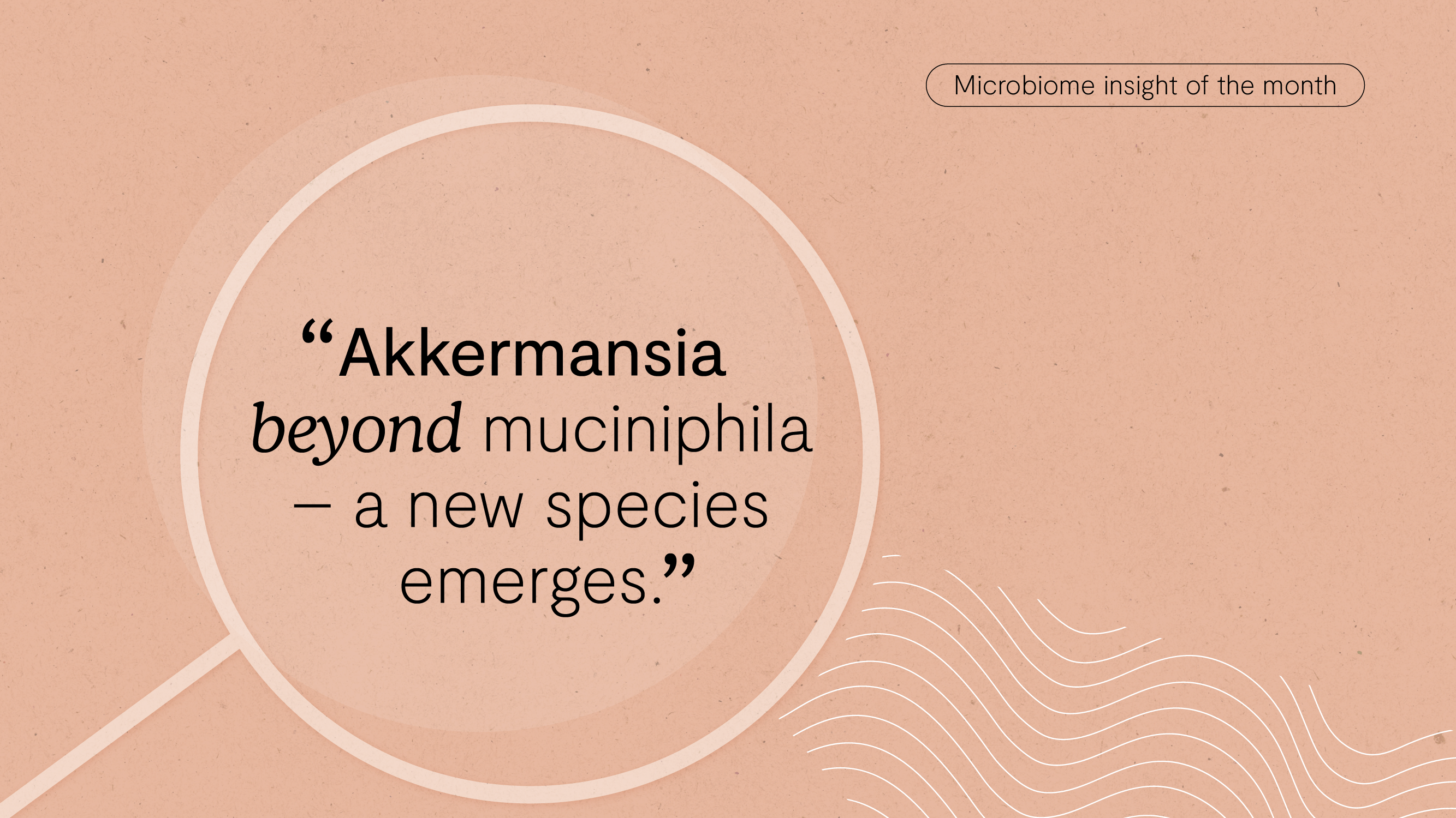 Microbiome insight of the month card, March