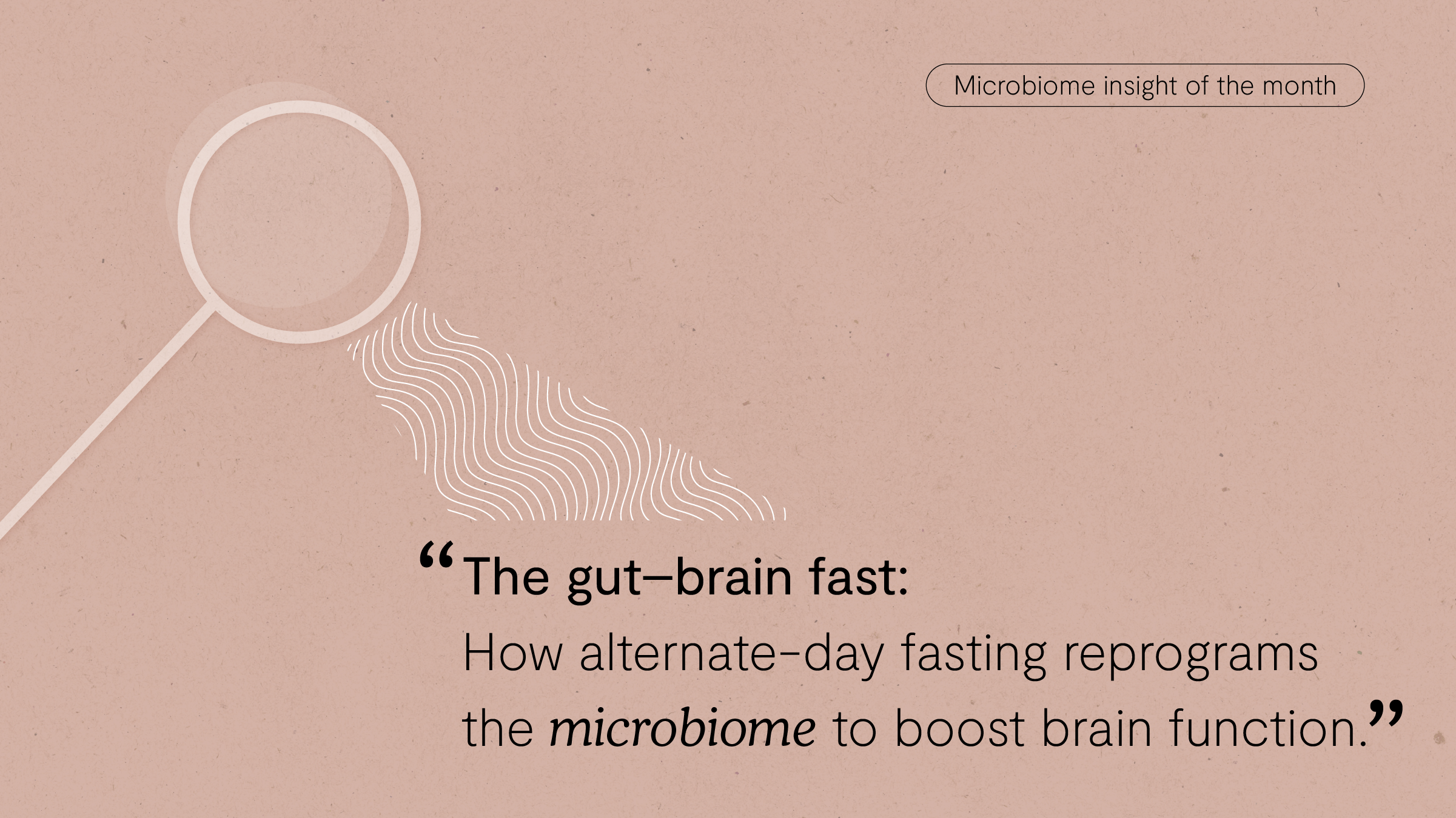 Microbiome insight of the month card, October