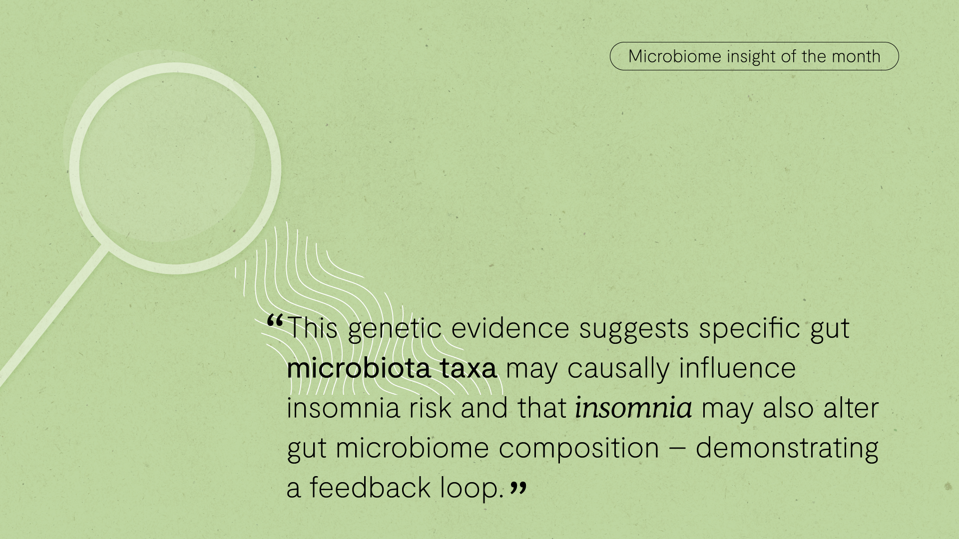 Microbiome insight of the month card, September