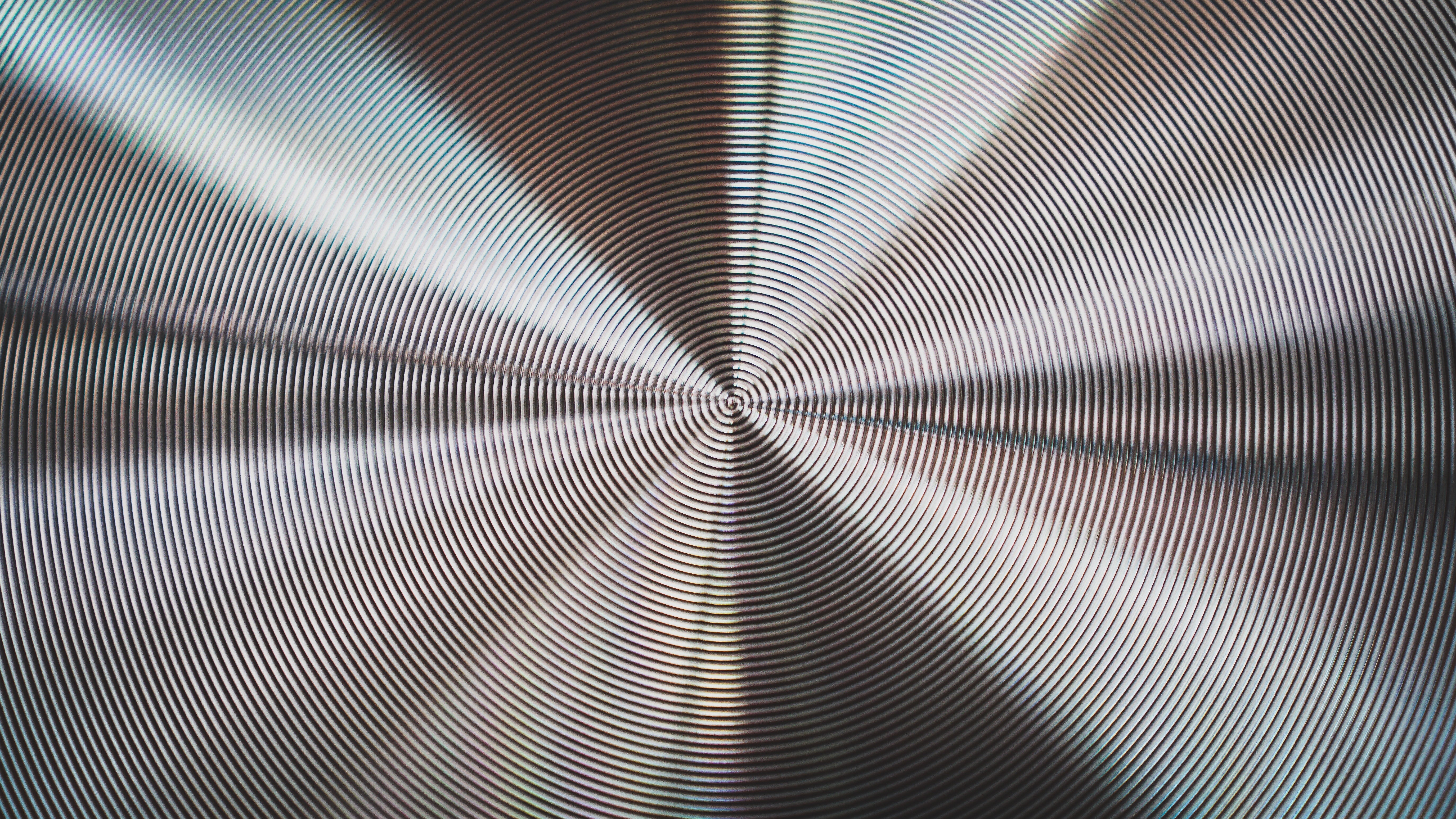 Abstract metallic radial pattern