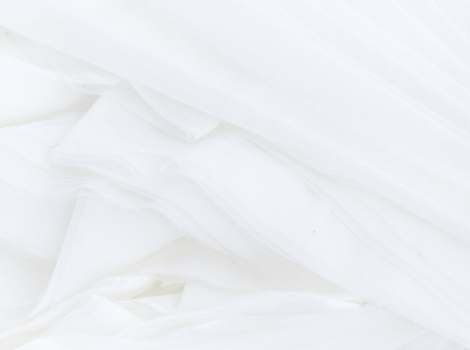 Soft white fabric folds
